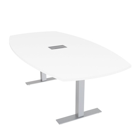 Skutchi Designs 45 in W, 84 in L, 29 in H, Engineered Wood Top, White HAR-ABOT-46X84-T-ELEC-XD09
